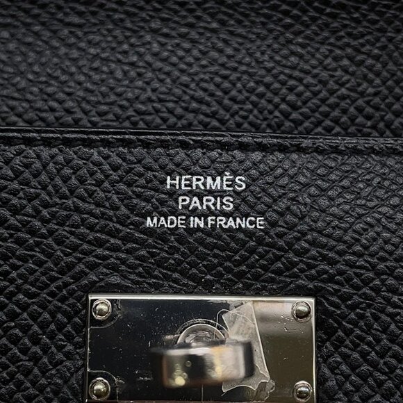 HERMES Kelly wallet Epsom Black - Picture 9 of 13
